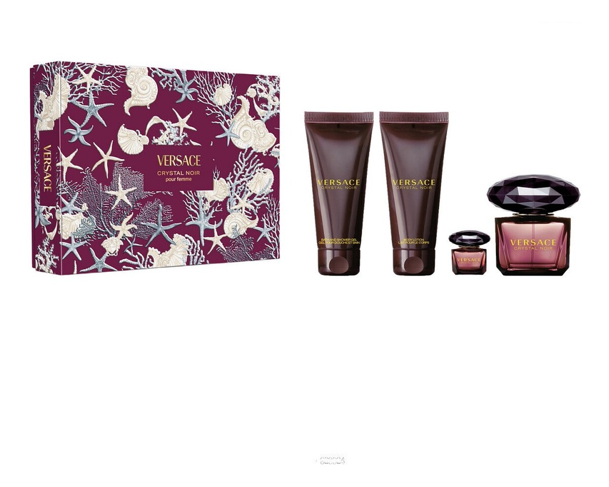 Zestaw woda perfumowana spray 90ml + woda perfumowana 5ml + balsam do ciała 100ml + żel pod prysznic 100ml