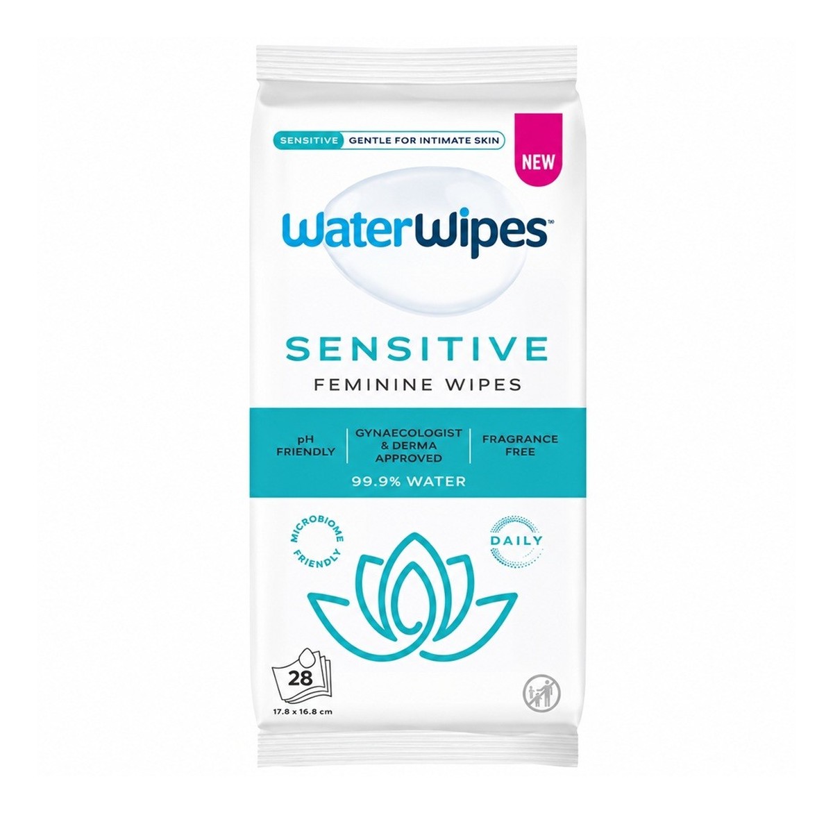 Sensitive Feminine Wipes chusteczki do higieny intymnej dla skóry wrażliwej 28szt.