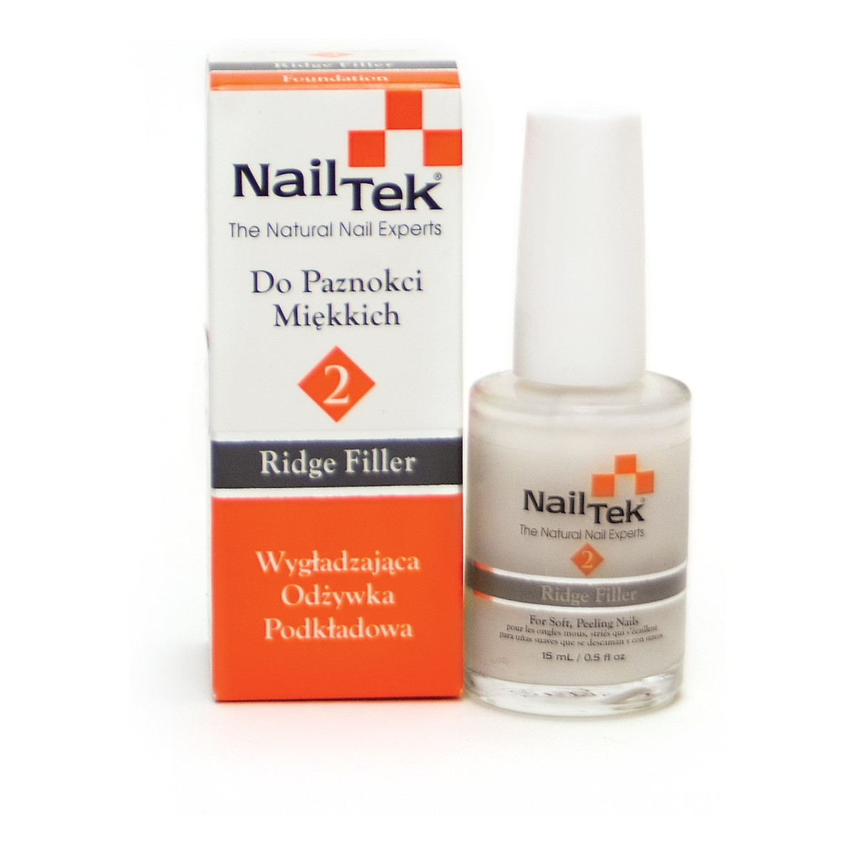 Nail Tek Ridge Filler Foundation II Wygładzająca Odżywka Podkładowa Do Paznokci Miękkich 15ml