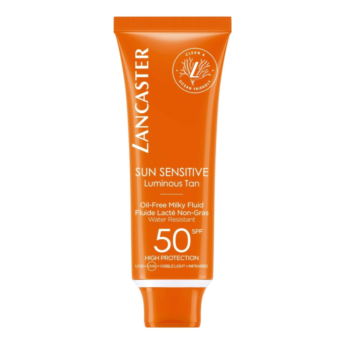 Lancaster Sun Sensitive Oil-Free Milky Fluid SPF50 mleczko-fluid do opalania twarzy 50ml