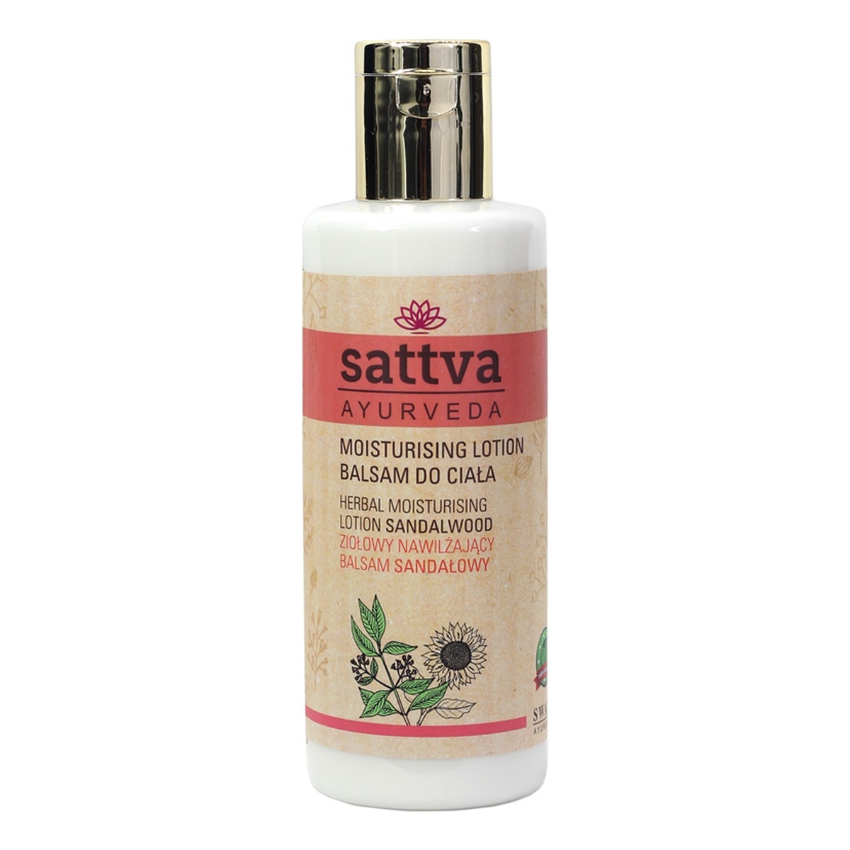 Sattva Herbal Moisturising Lotion nawilżający Balsam do ciała sandalwood 210ml