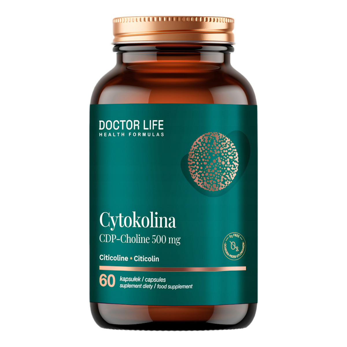 Doctor Life Cytykolina CDP-Choline 500mg suplement diety 60 Kapsułek