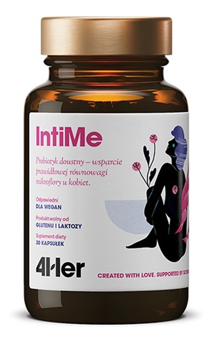 4her intime probiotyk doustny wsparcie prawidłowej równowagi mikroflory u kobiet suplement diety 30 kapsułek