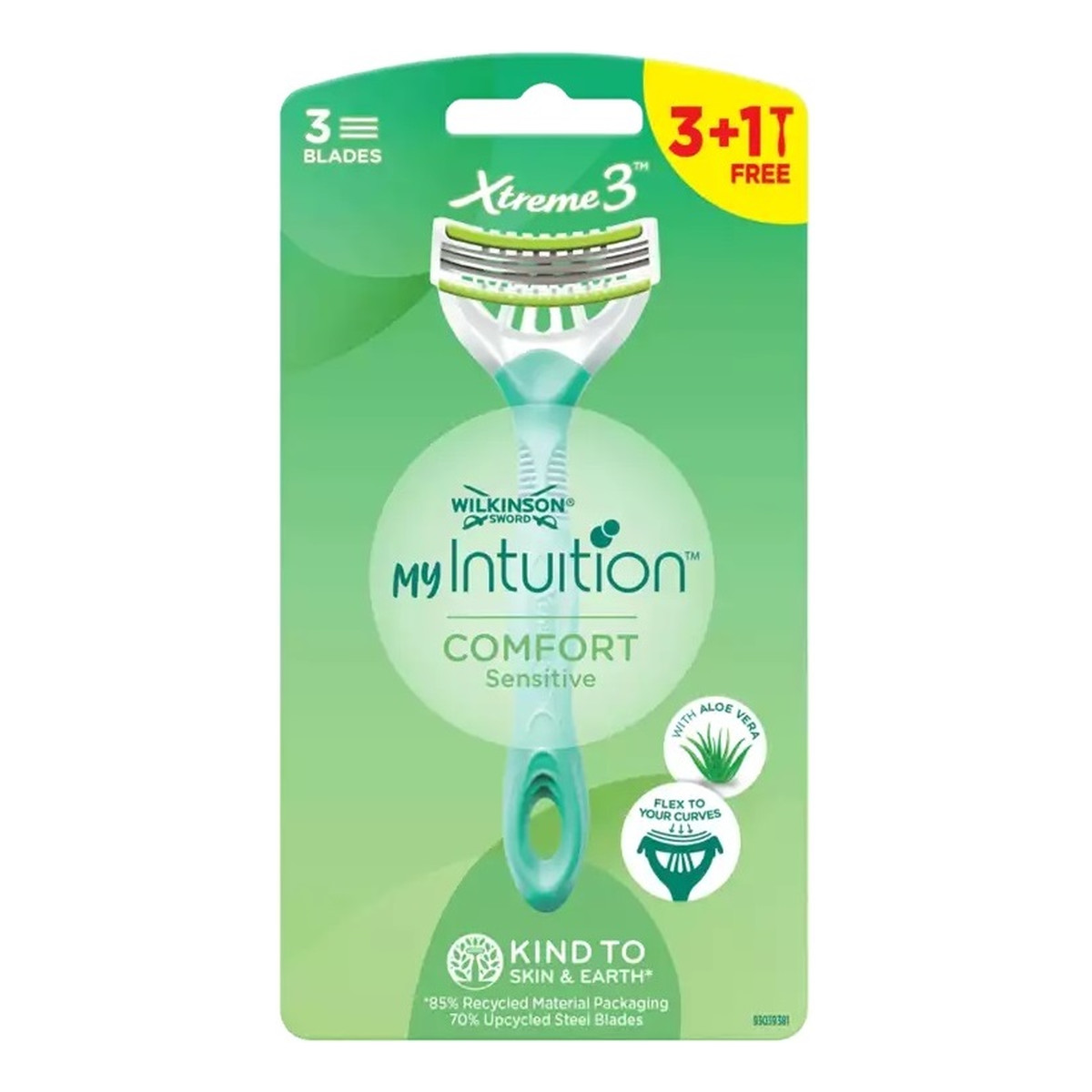 Wilkinson My intuition xtreme3 comfort sensitive jednorazowe maszynki do golenia dla kobiet 4szt