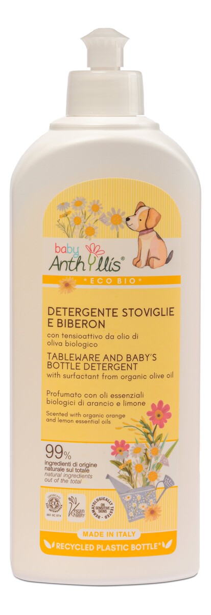 Eko płyn do ręcznego mycia naczyń i butelek dziecięcych z surfaktantem z organicznej oliwy z oliwek