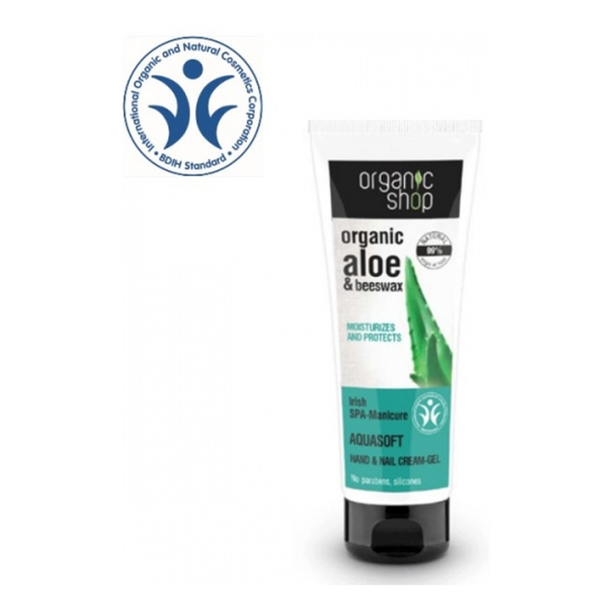 Organic Shop Irlandzkie Spa Nawilżający Krem Żel Do Rąk i Paznokci 75ml