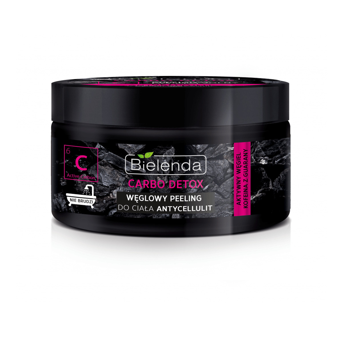 Bielenda Carbo Detox Czarny Węgiel Peeling do ciała antycellulit 250g