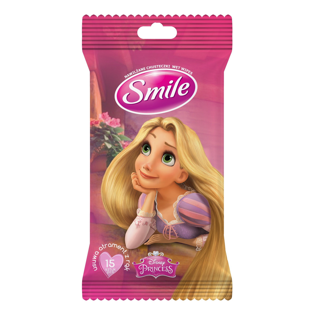 Smile Chusteczki nawilżane Disney "Princess" - mix wzorów 1op.-15szt