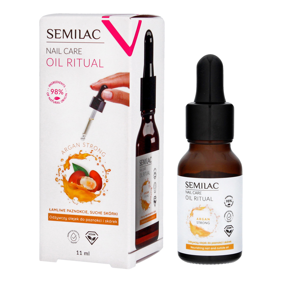 Semilac Nail Care Oil Ritual Odżywczy Olejek do paznokci i skórek 11ml