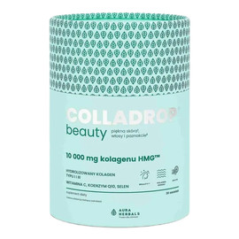Colladrop beauty kolagen hmg™ 10000 mg mojito piękna skóra włosy i paznokcie 30 saszetek