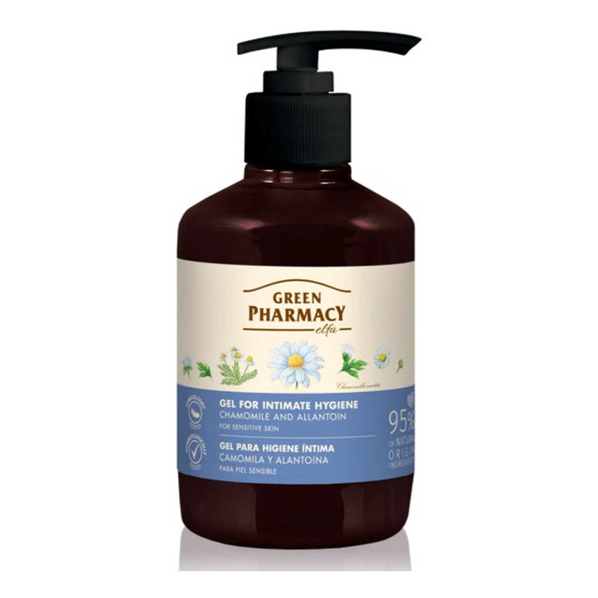 Green Pharmacy Herbal Cosmetics Body Care Żel Do Higieny Intymnej Rumianek Lekarski i Alantoina 370ml