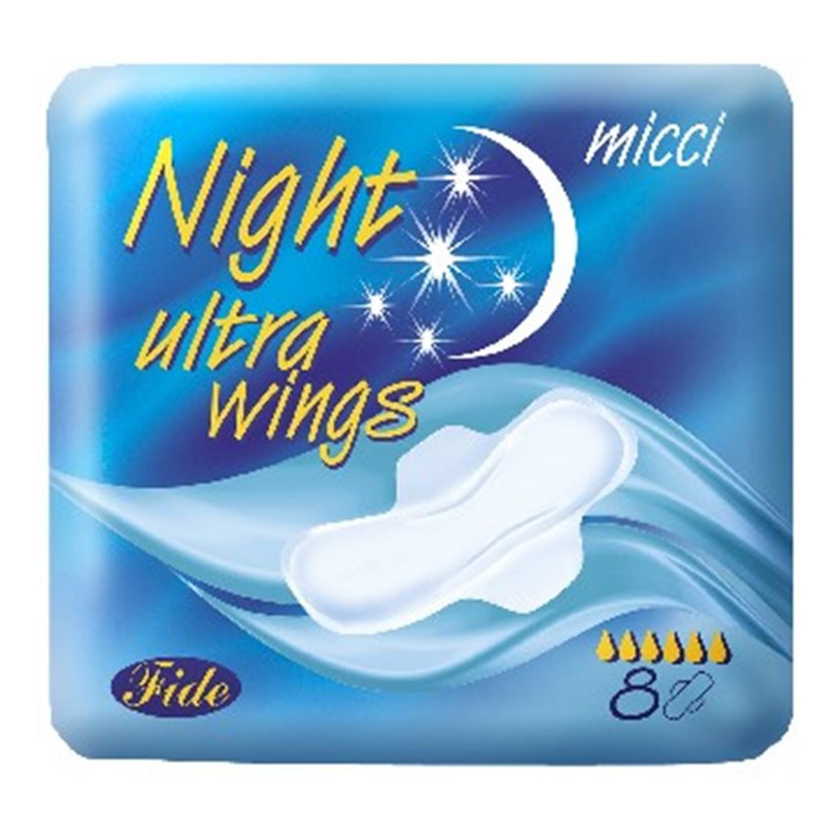 Micci Ultra wings night ultracienkie podpaski na noc 8szt