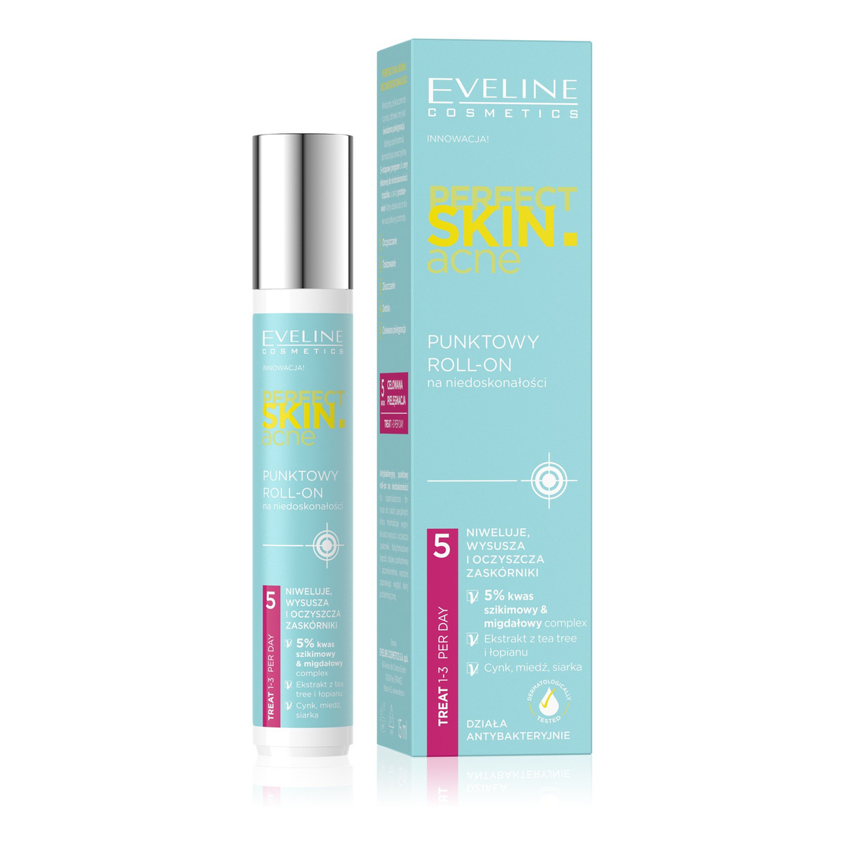 Eveline Perfect Skin.acne Punktowy Roll-on na niedoskonałości 15ml