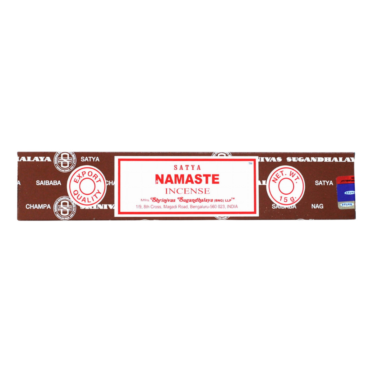 Satya Kadzidła w patyczkach Namaste 15g