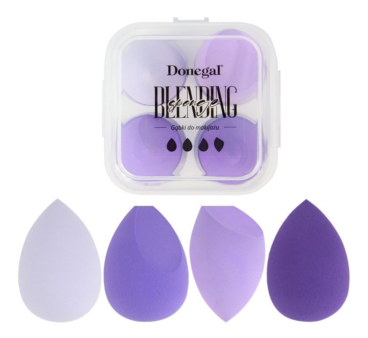 Blending Sponge box 4szt (4345) Gąbeczki Kosmetyczne