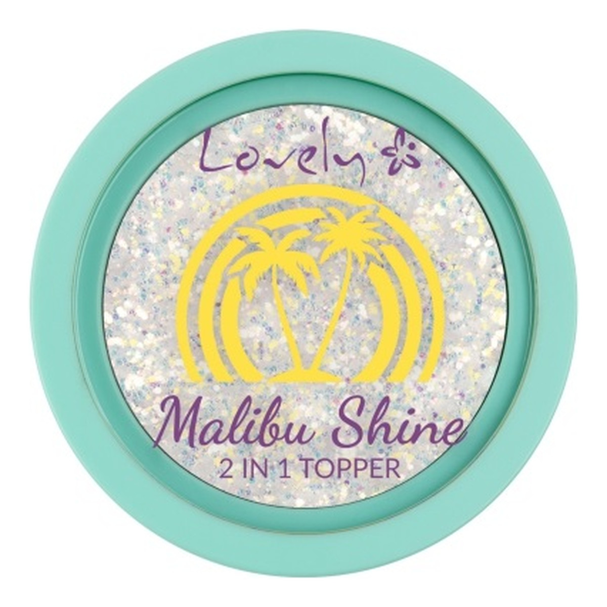 Lovely Malibu shine glitterowy topper 2w1 1 2g