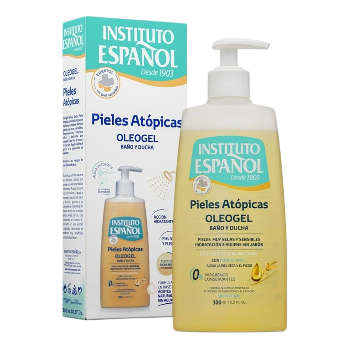 Instituto Espanol Atopic Żel do kąpieli i pod prysznic do skóry atopowej 300ml