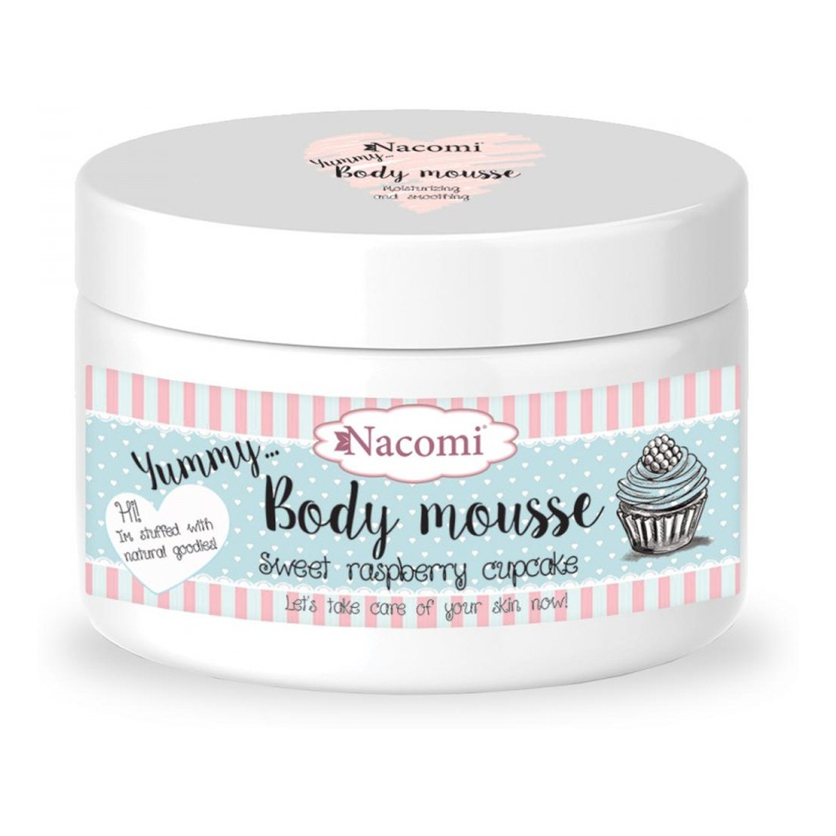Nacomi Mus do ciała odżywczy Malinowa babeczka 180ml