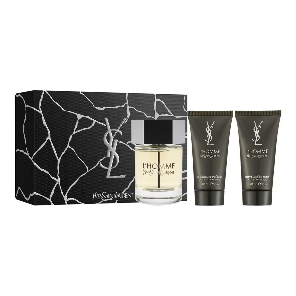 Yves Saint Laurent L'Homme Zestaw woda toaletowa spray 100ml + balsam po goleniu 50ml + żel pod prysznic 50ml