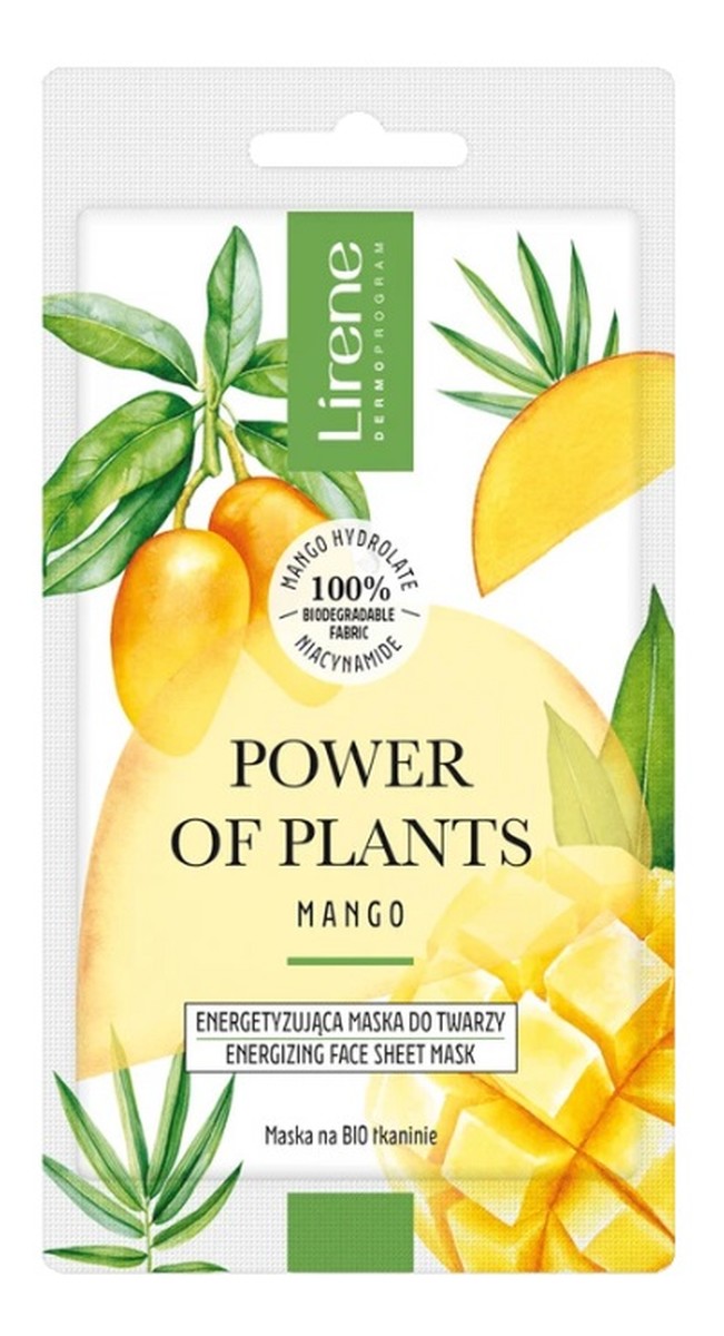 Power of plants energetyzująca maska do twarzy mango 17g