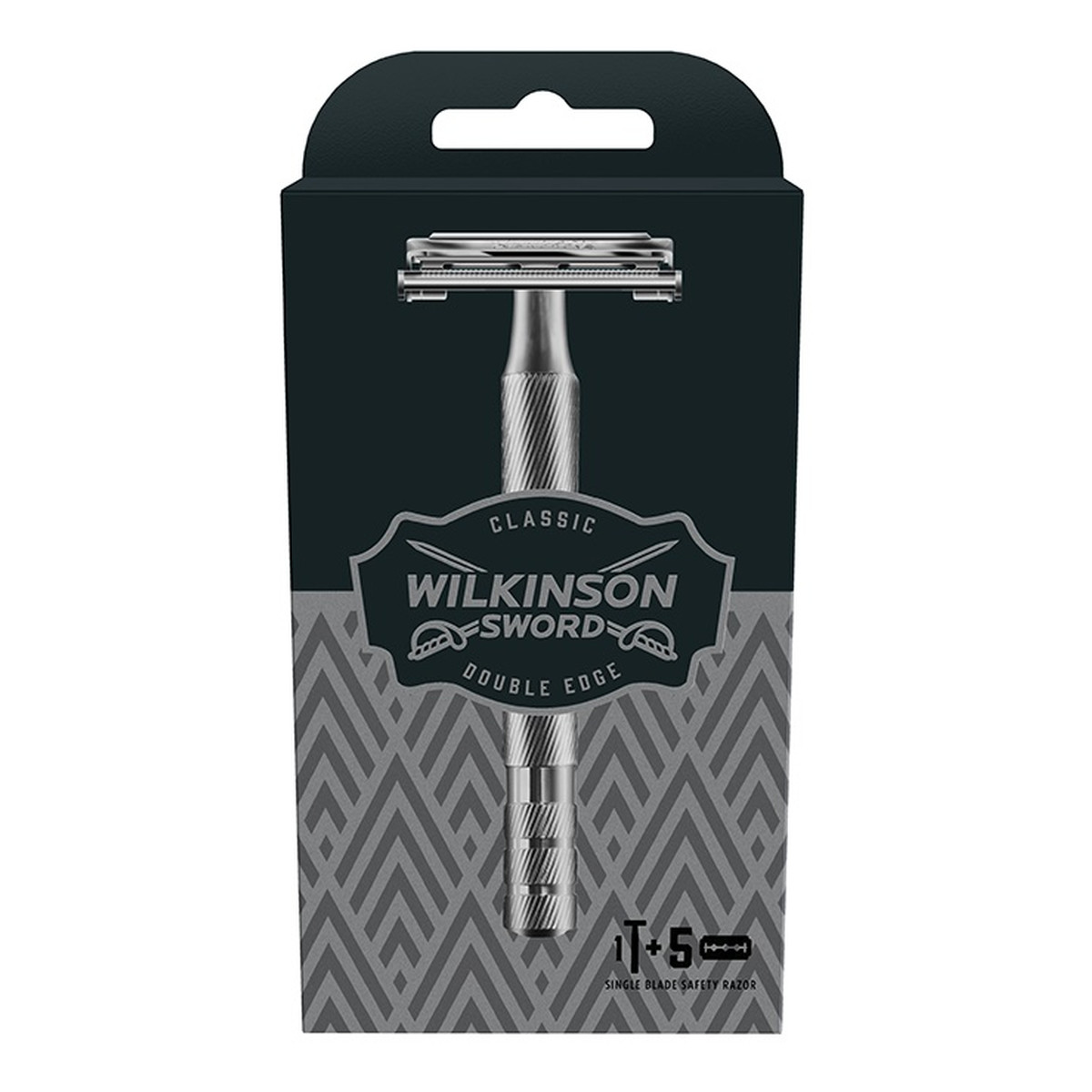 Wilkinson Classic Premium Maszynka do golenia z wymiennymi ostrzami dla mężczyzn + żyletki 5szt