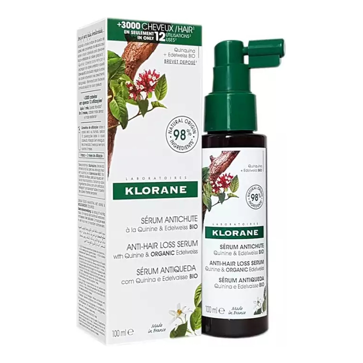 Klorane Serum przeciw wypadaniu włosów z Chininą i Organiczną Szarotką 100ml