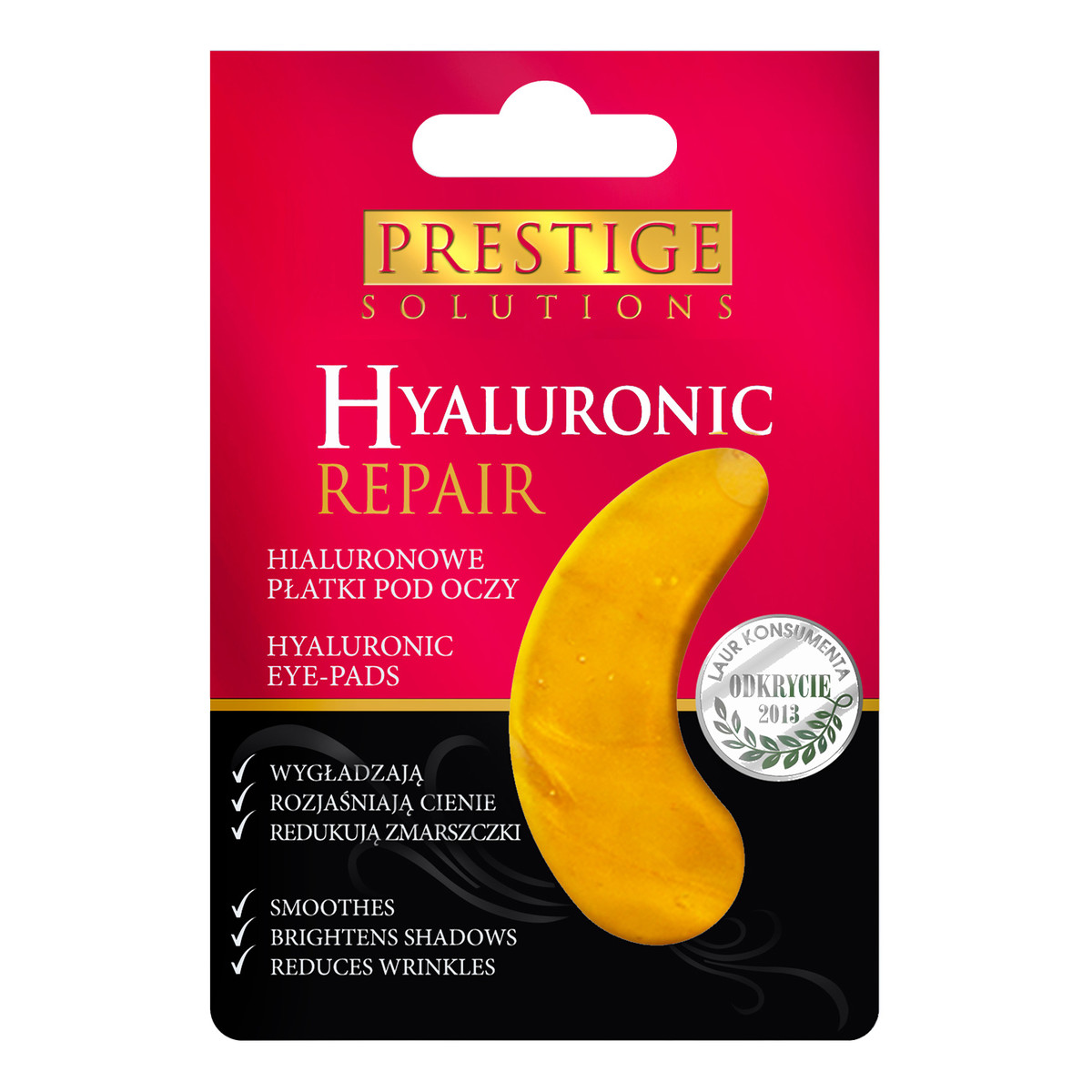 Prestige Cosmetics Hyaluronic Repair Złote płatki pod oczy z kwasem hialuronowym