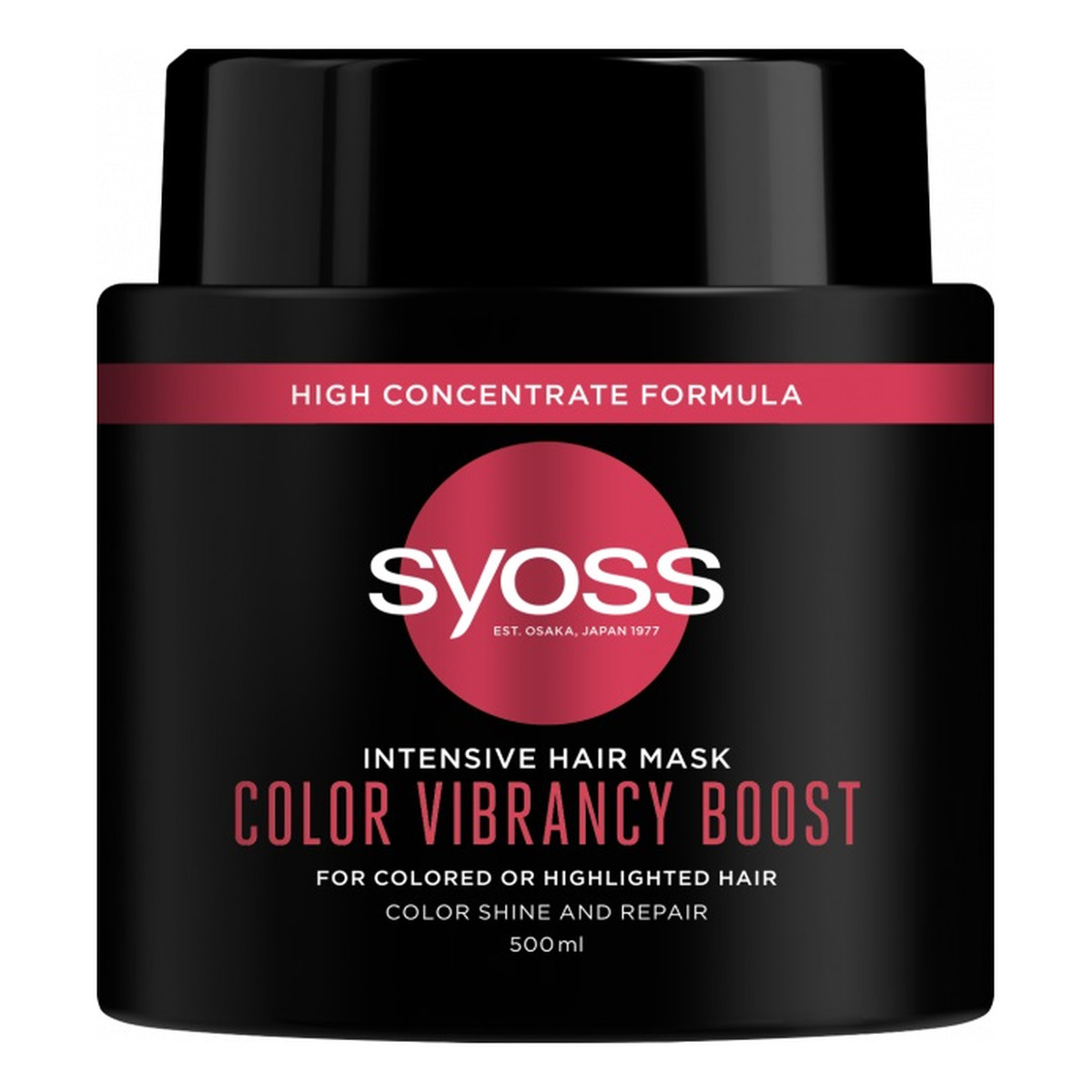 Syoss Intensive hair mask color vibrancy boost intensywnie regenerująca maska do włosów farbowanych i rozjaśnianych 500ml