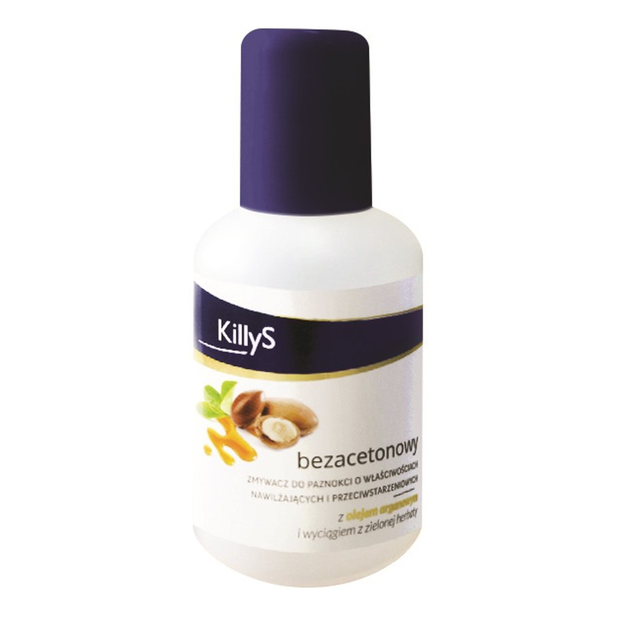 KillyS Acetone-Free bezacetonowy zmywacz do paznokci Olejek Arganowy 50ml