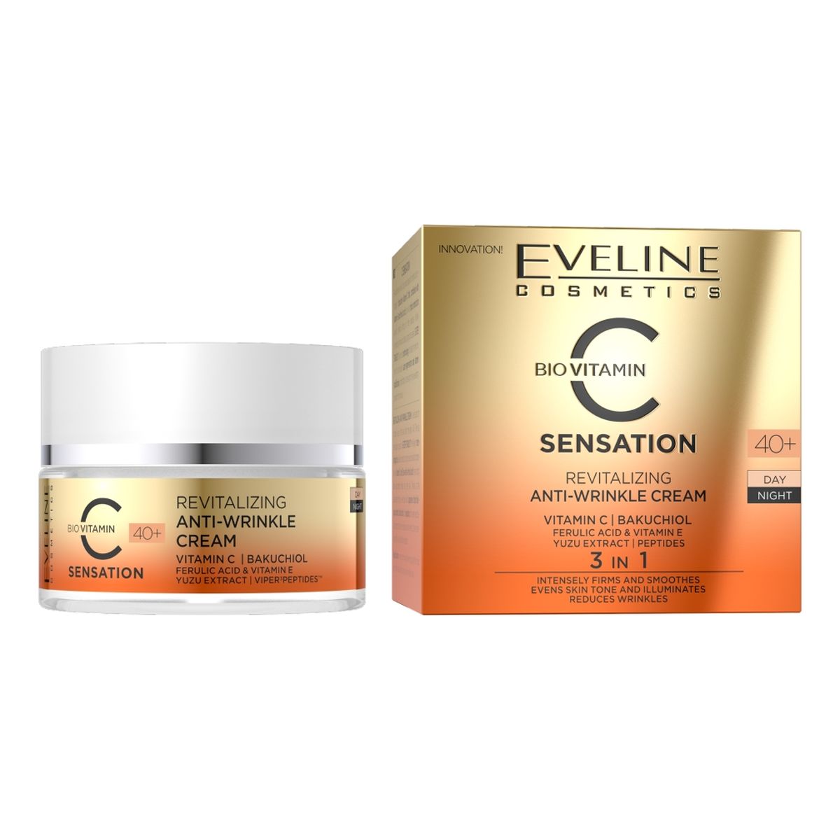 Eveline C-Sensation Rewitalizujący krem przeciwzmarszczkowy 40+ 50ml