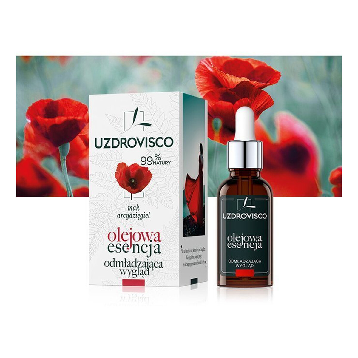Uzdrovisco Olejowa esencja odmładzająca - Mak i Arcydzięgiel 30ml