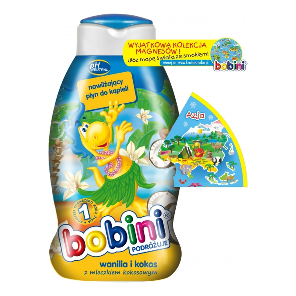 Bobini Płyn Do Kąpieli Wanilia i Kokos 750ml