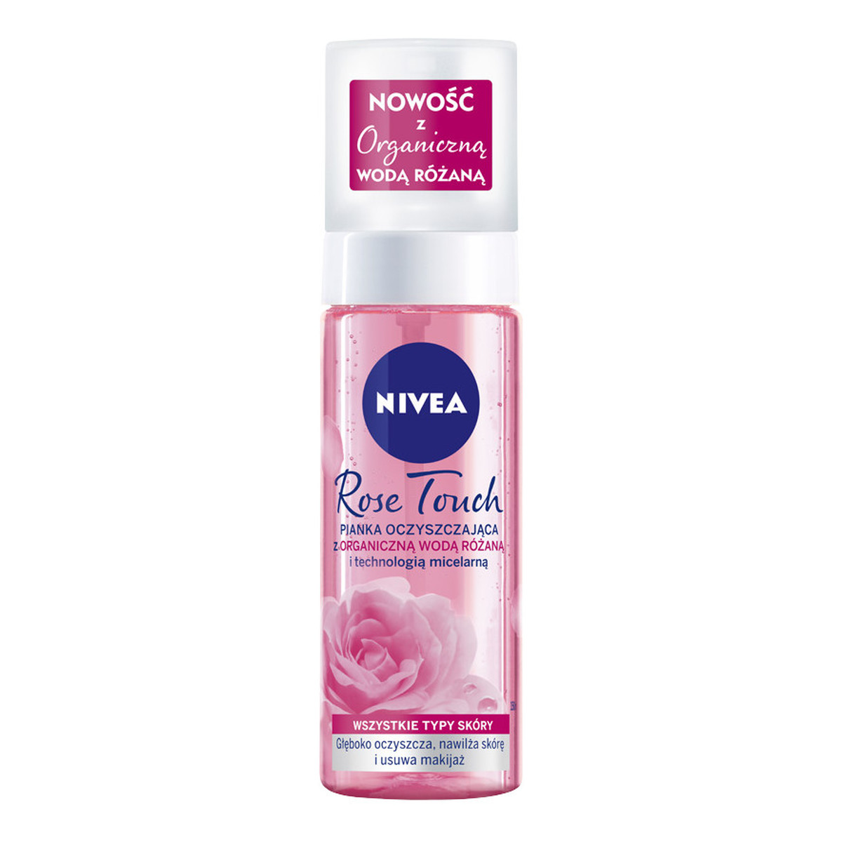 Nivea Rose touch pianka oczyszczająca z organiczną wodą różaną 150ml