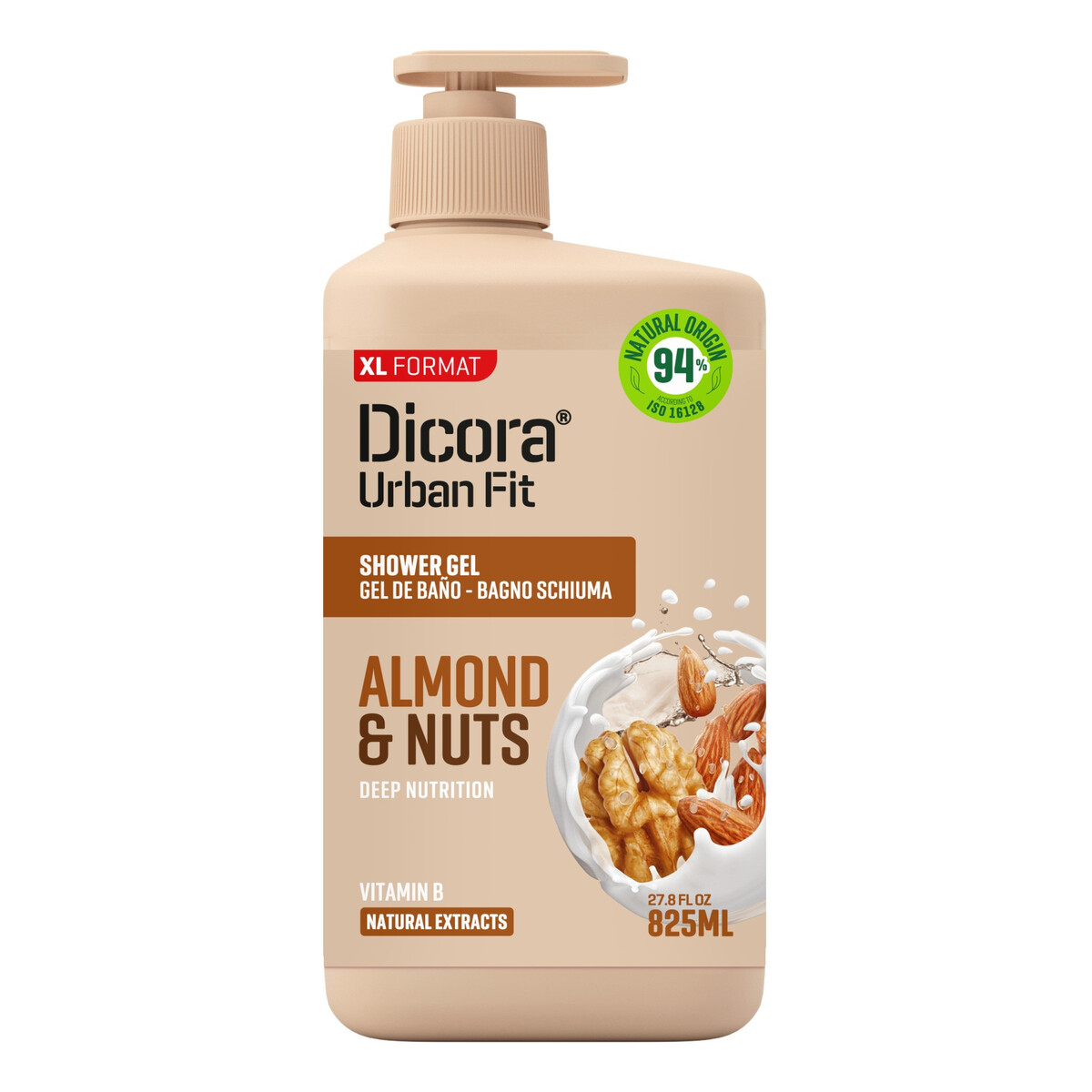 Dicora Urban Fit Żel pod prysznic Migdały i Orzechy włoskie 825ml