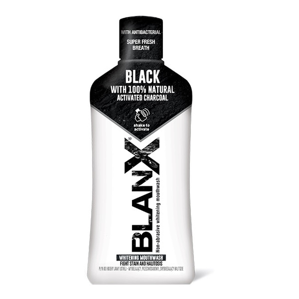 BlanX Black charcoal płyn do płukania ust z aktywnym węglem 500ml