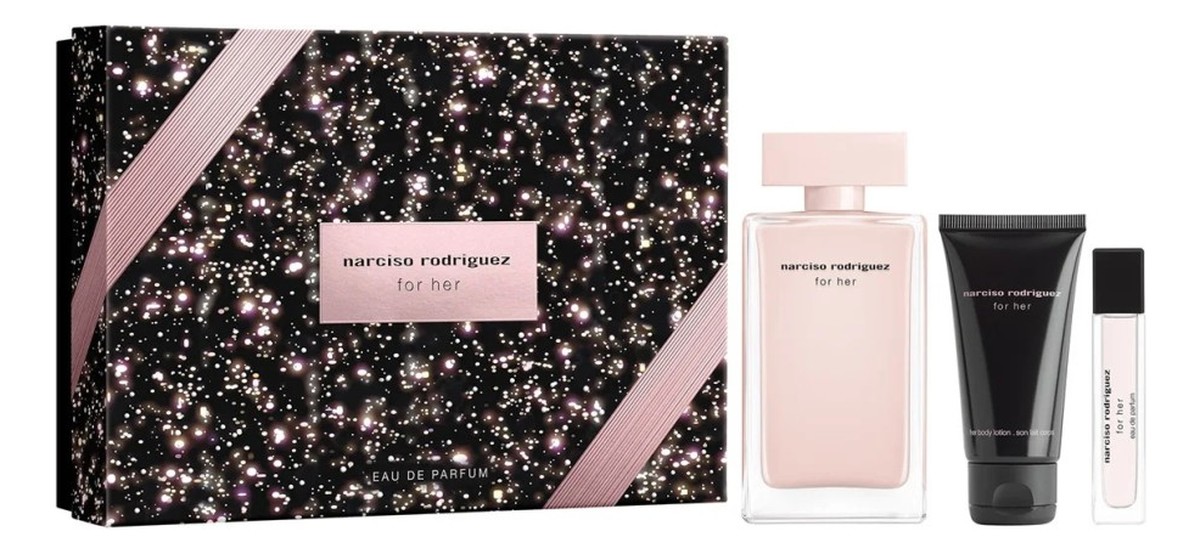 Zestaw woda perfumowana spray 100ml + woda perfumowana spray 10ml + balsam do ciała 50ml