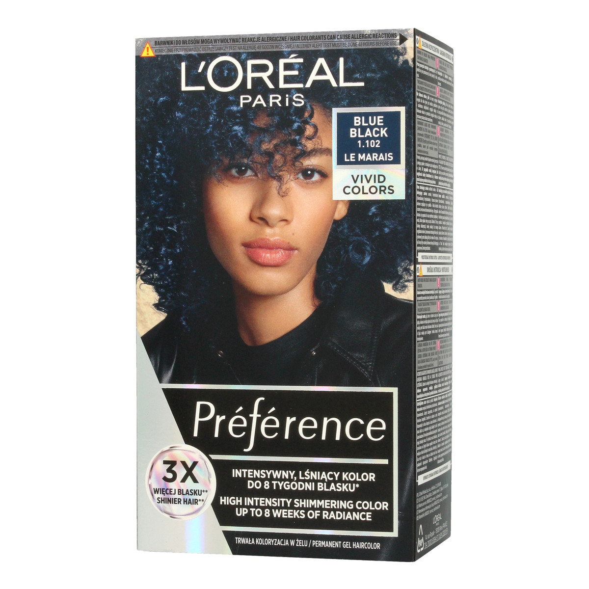 L'Oreal Paris PREFERENCE Vivid Colors Farba do włosów nr 1.102 Blue Black