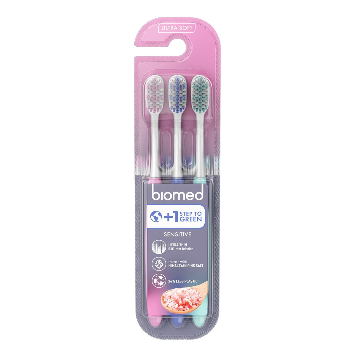 Biomed szczoteczka do zębów 3szt. ULTRA SOFT miękka