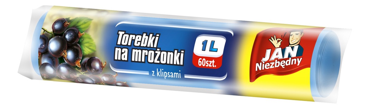 Torebki na mrożonki z klipsami 60 szt