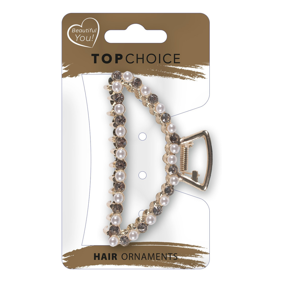 Top Choice Klamra do włosów l pearls