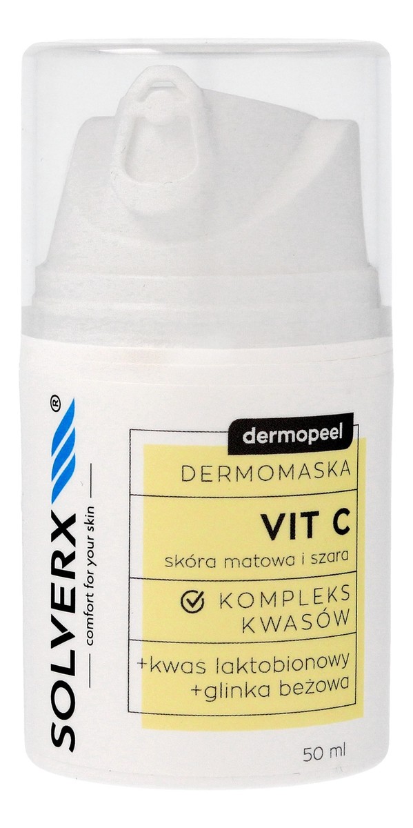 Dermomaska Vit C z kompleksem kwasów - do skóry matowej i szarej