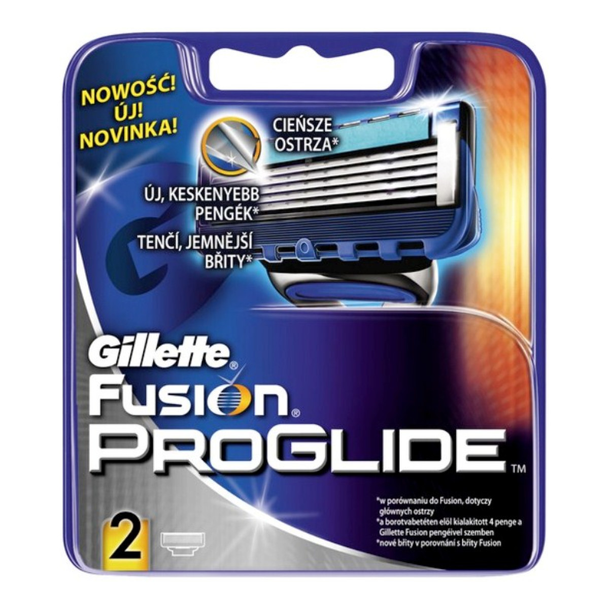 Gillette Pro Glide Fusion Wkłady Do Maszynki 2szt.