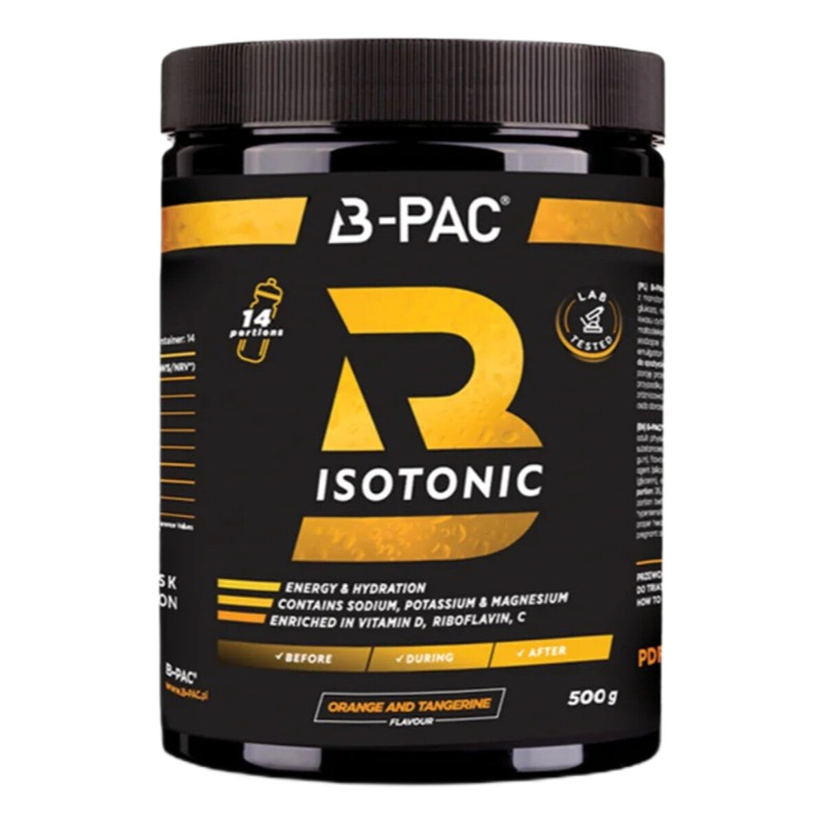 AronPharma B-pac isotonic suplement diety w formie proszku pomarańcza mandarynka 500g