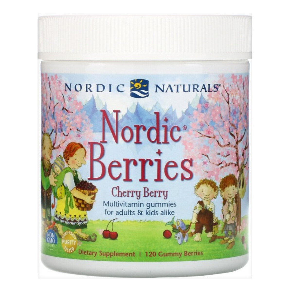 Nordic Naturals Nordic Berries suplement diety dla dzieci 120 Żelek wiśniowych