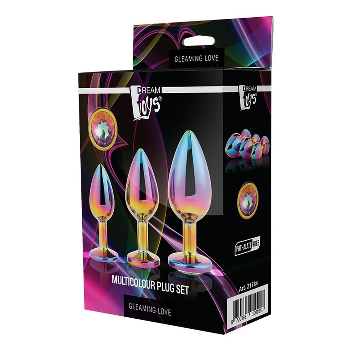 Dream Toys Gleaming Love Multicolour Plug Set Zestaw korków analnych 3szt.