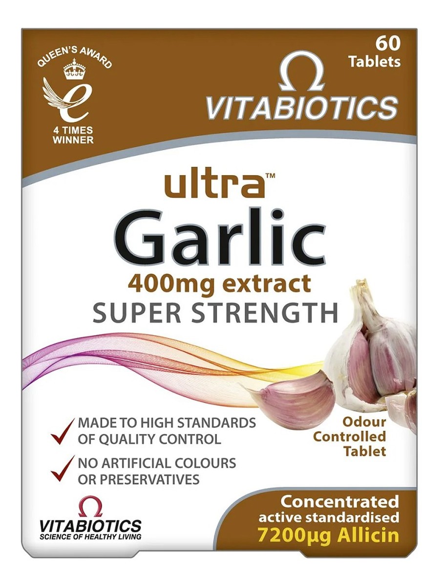 Ultra garlic czosnek bez zapachu suplement diety 60 tabletek
