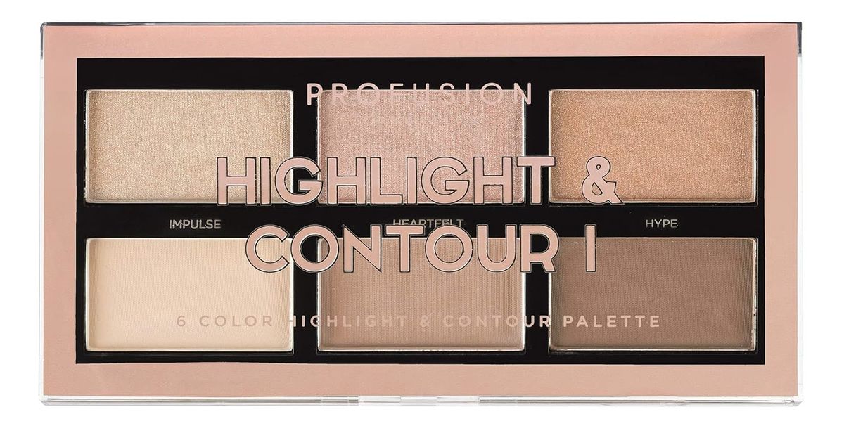 HighLight & Contour 6 Color Palette Paleta do konturowania twarzy