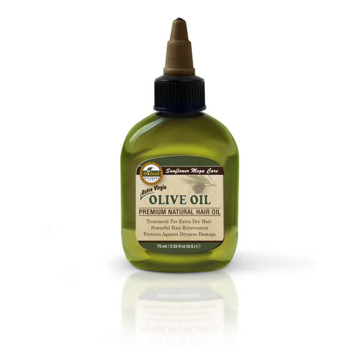 Difeel Premium Natural Hair Olive Oil Olejek do włosów suchych z oliwą z oliwek 75ml