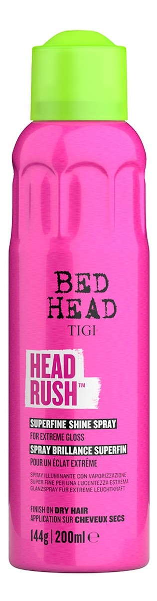 Bed head headrush shine spray nabłyszczający spray do włosów