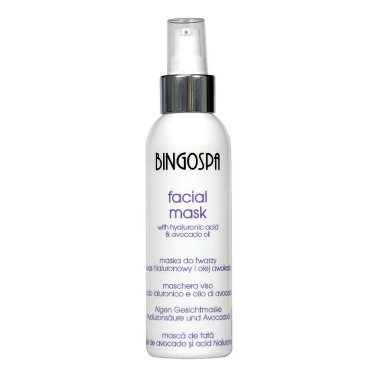 BINGOSPA Maska do twarzy z kwasem hialuronowym i awokado 150g